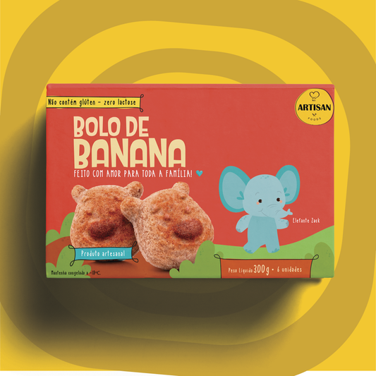 Bolo de banana - 300g | 6 Uni