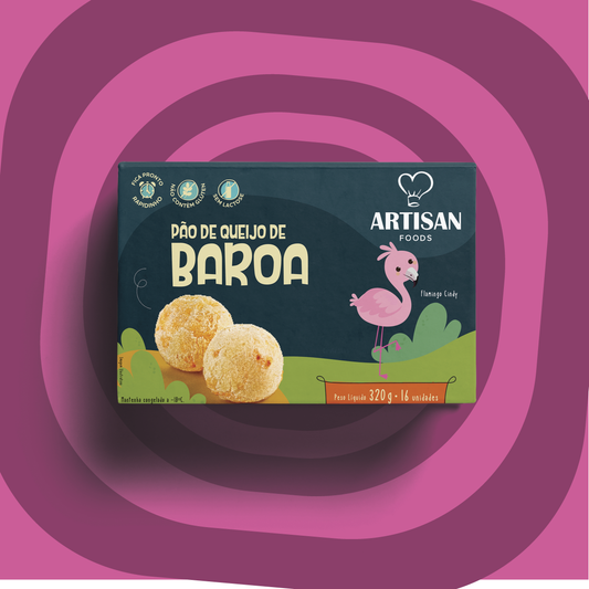 Pão de queijo de baroa - 320g | 16 Uni