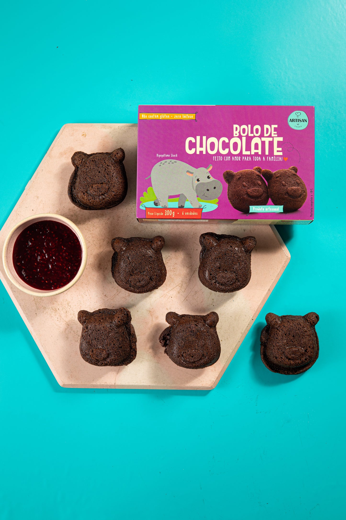 Bolo de chocolate - 300g | 6 Uni