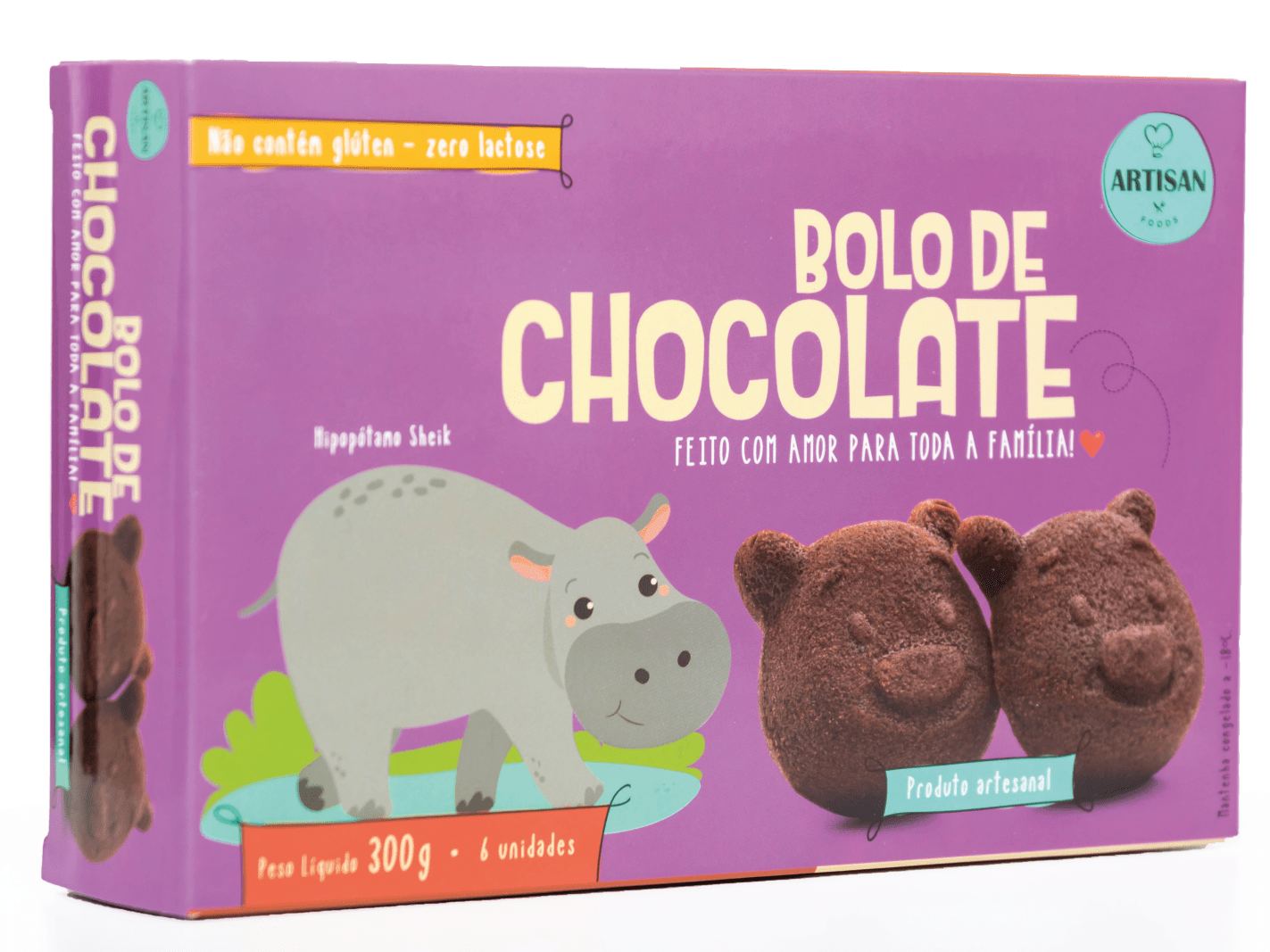 Bolo de chocolate - 300g | 6 Uni - Artisan Foods