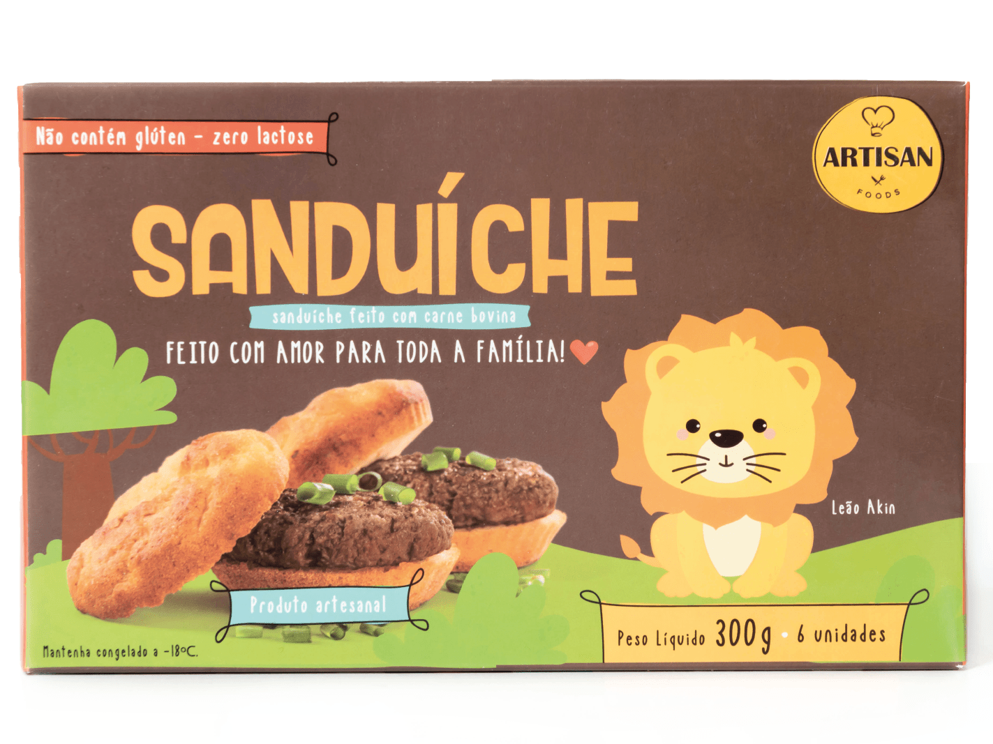 Sanduíche de carne bovina - 300g | 6 Uni - Artisan Foods
