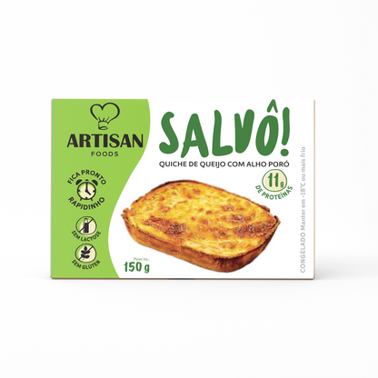 Quiche de queijo c/ alho poró | 150g